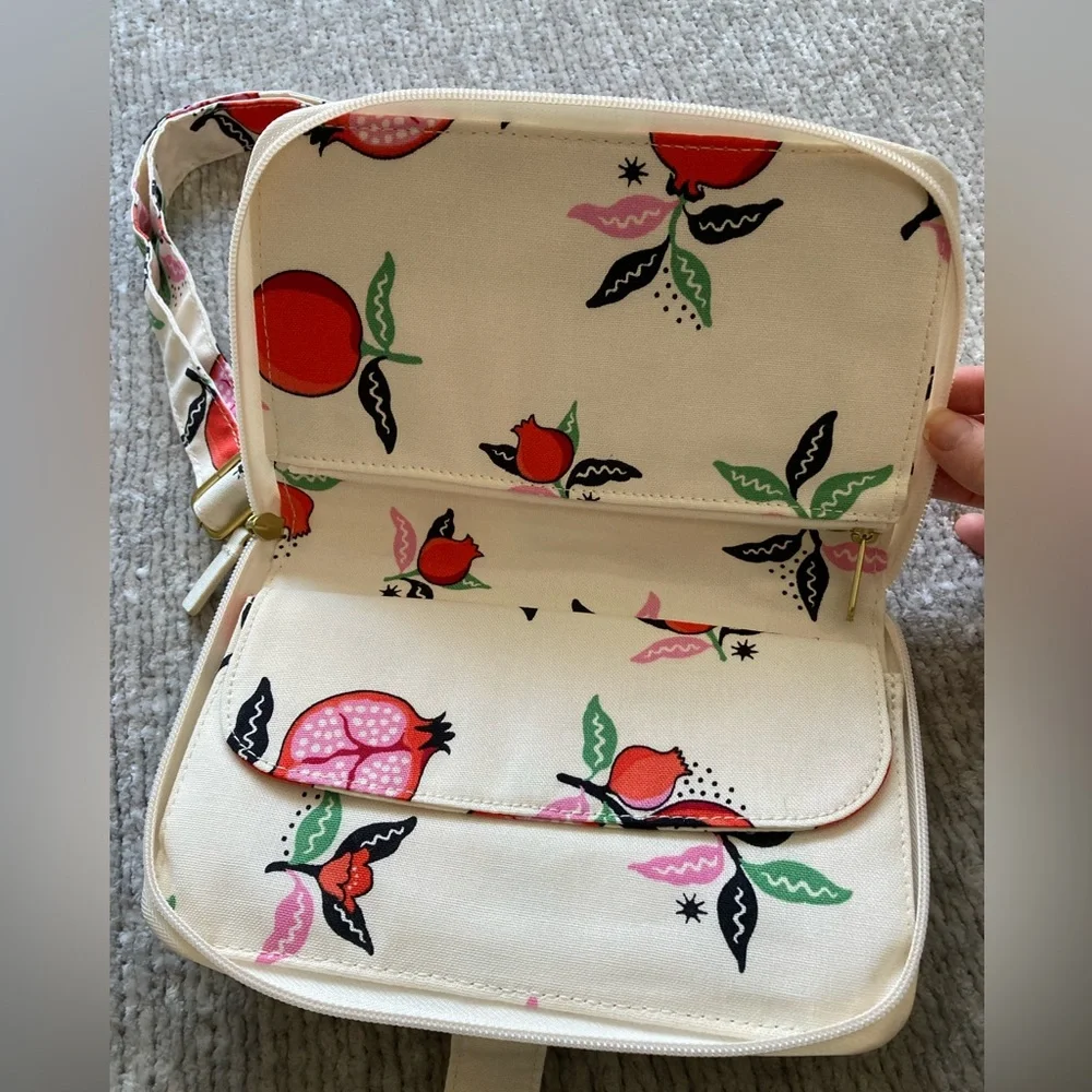 Cath Kidston Pomegranate The Everything Cross‎ Body Bag Cream